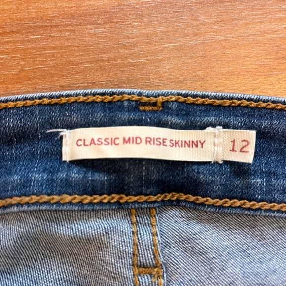 Levi’s women’s classic midrise skinny size 12 W31 L 30 - Picture 3 of 7